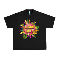 Black lunch lady tie dye sunflower Urban Heavy Tee - BarkalooDesign