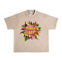 French Oak lunch lady tie dye sunflower Urban Heavy Tee - BarkalooDesign