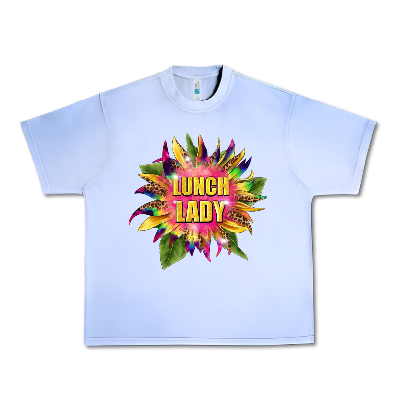 Lunch Lady Tie Dye Sunflower Urban Heavy Tee by BarkalooDesign | Teevron