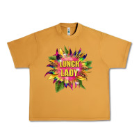 Peanut Butter lunch lady tie dye sunflower Urban Heavy Tee - BarkalooDesign