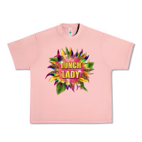 Salmon lunch lady tie dye sunflower Urban Heavy Tee - BarkalooDesign