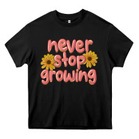 Black never stop growing Heavy Core Tee - MaliasSmallBusiness