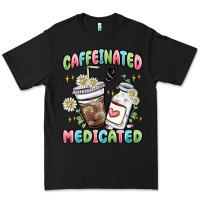 Black caffeinated and medicated Premium Tee - MaliasSmallBusiness