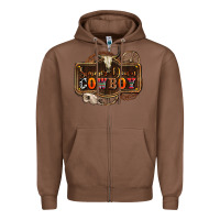 Chestnut simmer down cowboy olivia Zipper Hoodie - OliviaCreatesArt