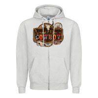 Dove Grey simmer down cowboy olivia Zipper Hoodie - OliviaCreatesArt