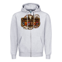 Heather Grey simmer down cowboy olivia Zipper Hoodie - OliviaCreatesArt