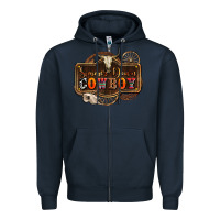 Navy simmer down cowboy olivia Zipper Hoodie - OliviaCreatesArt
