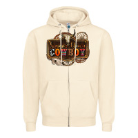 Sandshell simmer down cowboy olivia Zipper Hoodie - OliviaCreatesArt