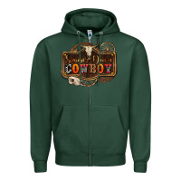 Sports Green simmer down cowboy olivia Zipper Hoodie - OliviaCreatesArt