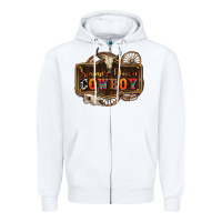 White simmer down cowboy olivia Zipper Hoodie - OliviaCreatesArt