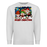 Dove Grey merry christmas gnomies wagon Premium Sweatshirt - FaDigitalArtStudio
