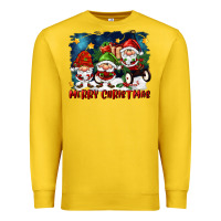 Lemon merry christmas gnomies wagon Premium Sweatshirt - FaDigitalArtStudio