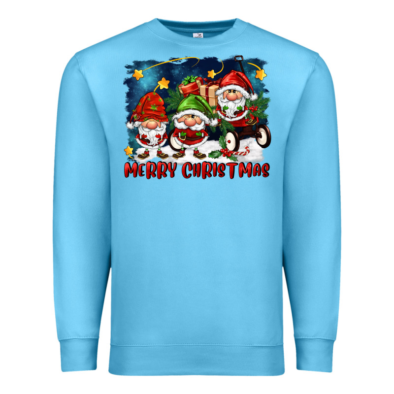 Merry Christmas Gnomies Wagon Premium Sweatshirt by FaDigitalArtStudio | Teevron