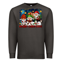 Smoke merry christmas gnomies wagon Premium Sweatshirt - FaDigitalArtStudio