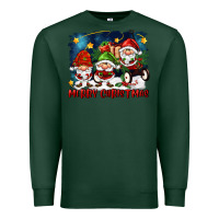 Sports Green merry christmas gnomies wagon Premium Sweatshirt - FaDigitalArtStudio