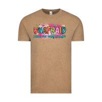 Vintage Coffee unafraid i know who holds tomorrow Vintage Tee - Artiststas