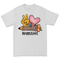 Dove Grey peace love headstent Premium Tee - JahusDesignShop