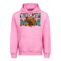 Fuchsia Pink chicken mom Urban Hoodie - LillyAllenDesigns