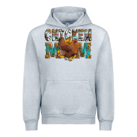Heather Grey chicken mom Urban Hoodie - LillyAllenDesigns