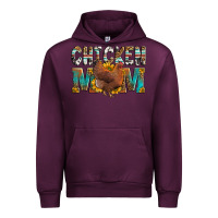Mauve Wine chicken mom Urban Hoodie - LillyAllenDesigns