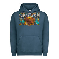Pigment Midnight Navy chicken mom Urban Hoodie - LillyAllenDesigns