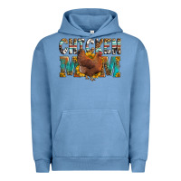 Pigment Pebble Blue chicken mom Urban Hoodie - LillyAllenDesigns