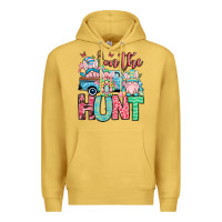 Antique Gold Easter gnomes on the hunt Premium Hoodie - OliviaCreatesArt
