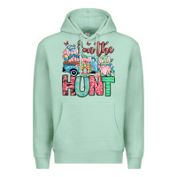 Seafoam Easter gnomes on the hunt Premium Hoodie - OliviaCreatesArt
