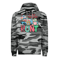 Slate Camo Easter gnomes on the hunt Premium Hoodie - OliviaCreatesArt