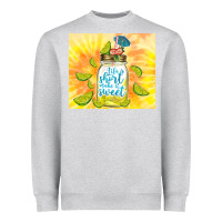 Heather Grey life is short make it sweet Heavyweight Sweatshirt - TumblerDesignByShophia