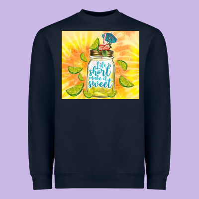 Life Is Short Make It Sweet Heavyweight Sweatshirt Designed By Tumblerdesignbyshophia
