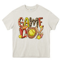 Cream game day softball Heavy Core Tee - MaliasSmallBusiness