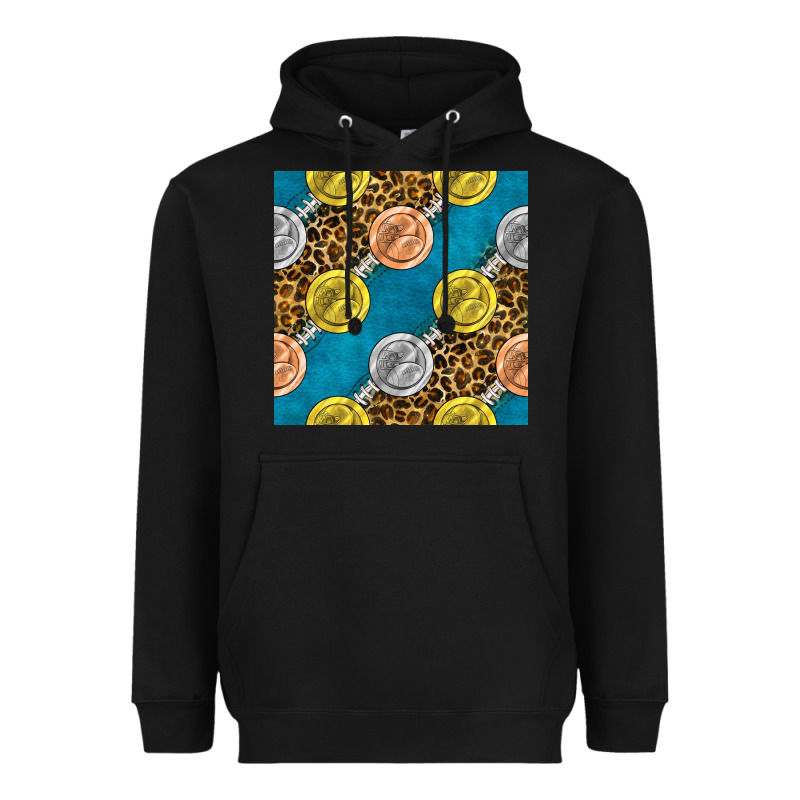 American Football Medal With Leopard Heavyweight Hoodie by BundleAndBundleShop | Teevron