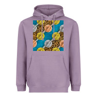 Lavender american football medal with leopard Heavyweight Hoodie - BundleAndBundleShop