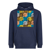 Navy american football medal with leopard Heavyweight Hoodie - BundleAndBundleShop