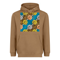 Toasted Coconut american football medal with leopard Heavyweight Hoodie - BundleAndBundleShop