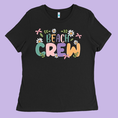 Beach Crew Ladies Tee Designed By Maliassmallbusiness