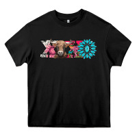 Black xoxo braunvieh cow Heavy Core Tee - AdoDesignShop