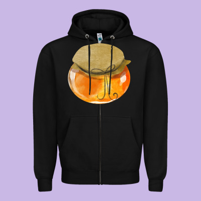 Honeypot Fa Element Zipper Hoodie Designed By Fadigitalartstudio