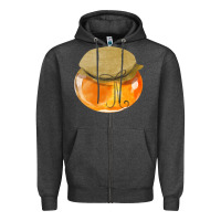 Charcoal Heather honeypot fa element Zipper Hoodie - FaDigitalArtStudio