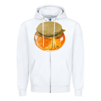 White honeypot fa element Zipper Hoodie - FaDigitalArtStudio