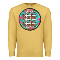 Antique Gold teacher vibe earrings Premium Sweatshirt - BundleAndBundleShop