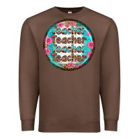 Chestnut teacher vibe earrings Premium Sweatshirt - BundleAndBundleShop