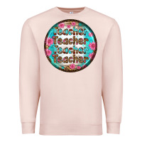 Pale Pink teacher vibe earrings Premium Sweatshirt - BundleAndBundleShop