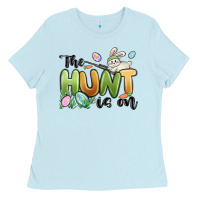 Baby Blue the hunt is on Ladies Tee - MaliasSmallBusiness