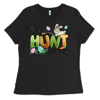 Black the hunt is on Ladies Tee - MaliasSmallBusiness