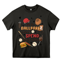 Asphalt at the ballpark is where i spend most of my day Heavy Core Tee - MaliasSmallBusiness