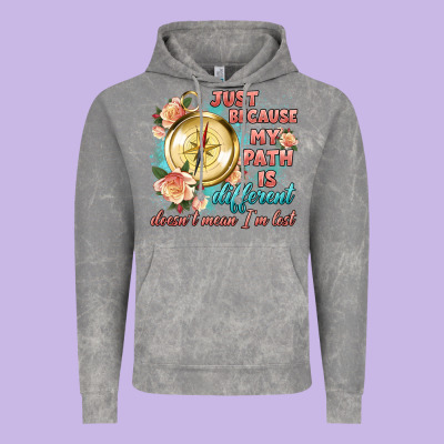 Just Because My Path Is Different Vintage Hoodie Designed By Artiststas