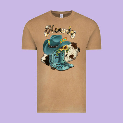 Howdy Vintage Tee Designed By Jahusdesignshop