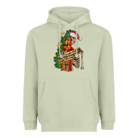 Matcha sorta merry sorta scary skeleton Heavyweight Hoodie - FaDigitalArtStudio